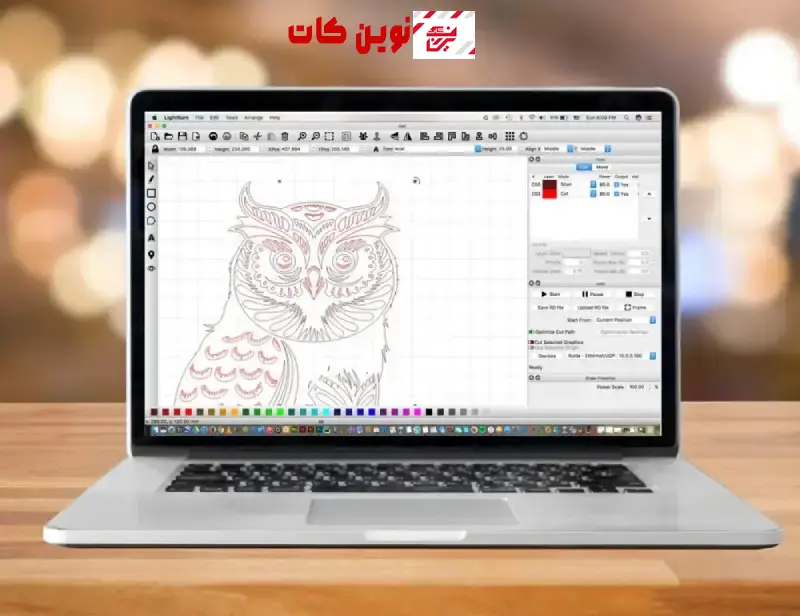نرم افزار دستگاه برش لیزر